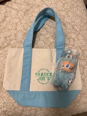 Traders Joe Tote with Authentic Labubu Energy